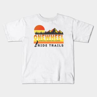 onewheel ride trails Kids T-Shirt